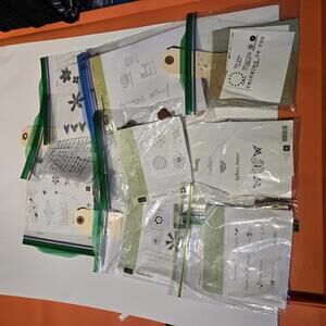 Lot of 9 Stampin' Up! Clear Stamp Sets (no cases)